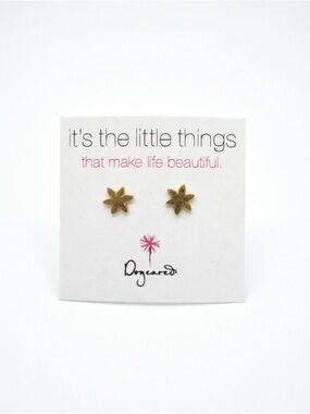 Dogeared Kids Gold Flowerburst Stud Earrings